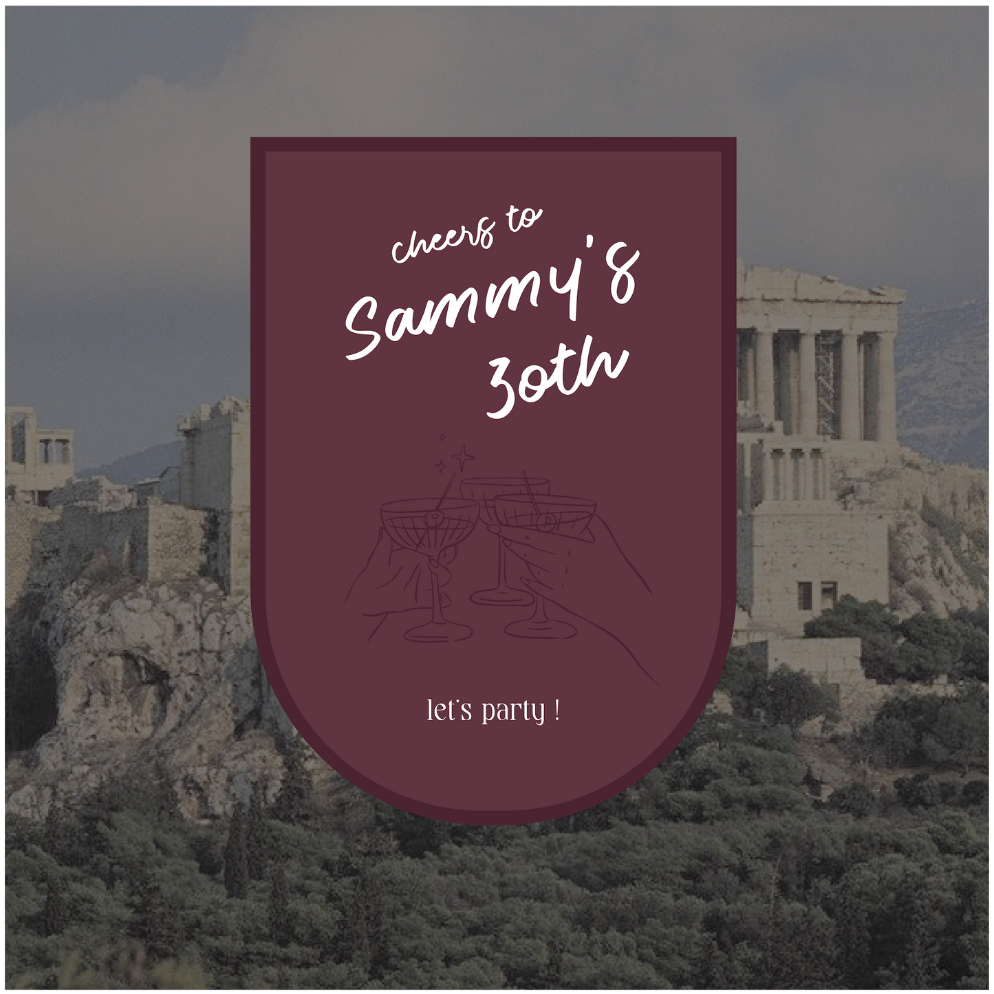Acropolis Event Welcome Sign