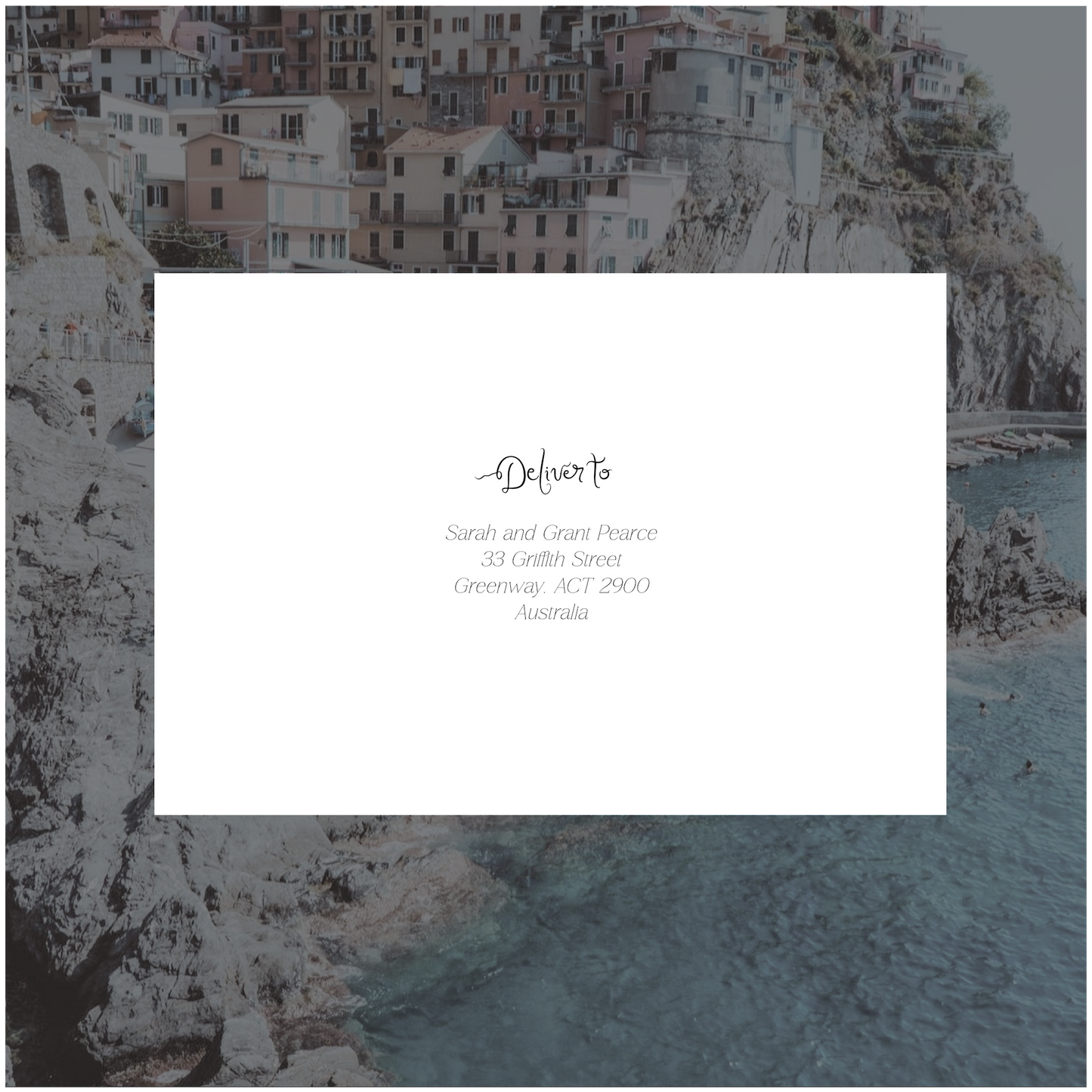 Amalfi Single Invitation