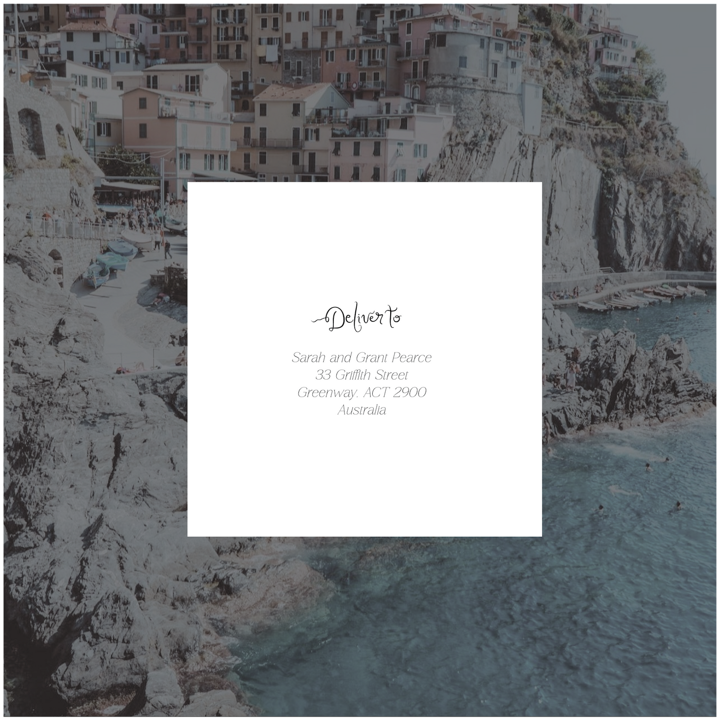 Amalfi Single Invitation