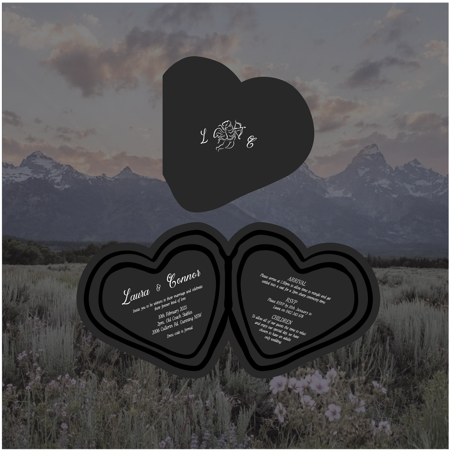 Aspen Folded Invitation