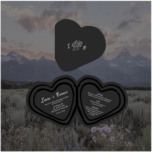 Aspen Folded Invitation