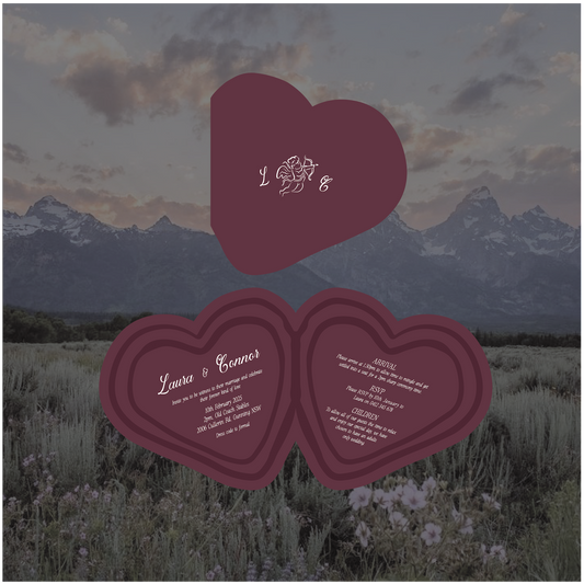 Aspen Folded Invitation