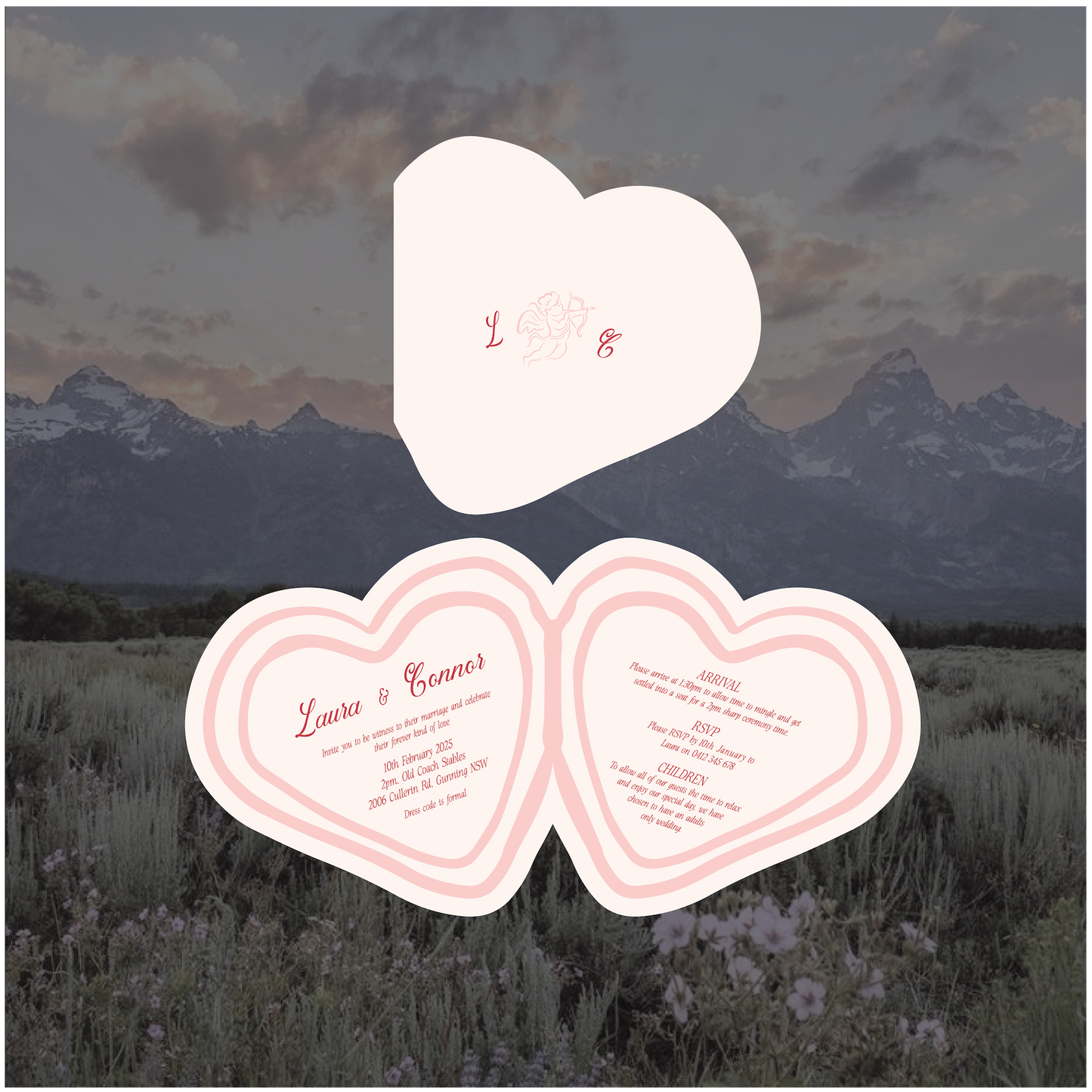 Aspen Folded Invitation