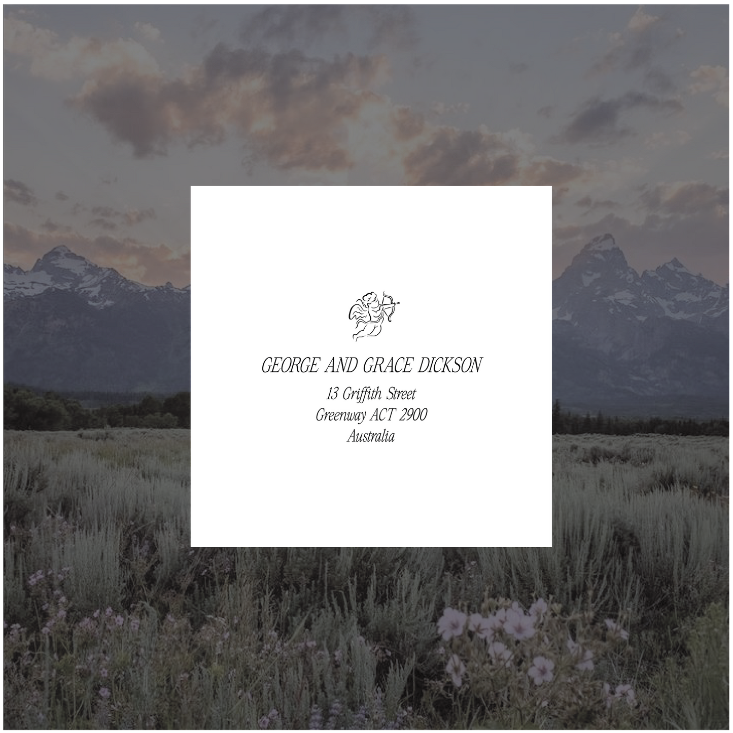 Aspen Folded Invitation