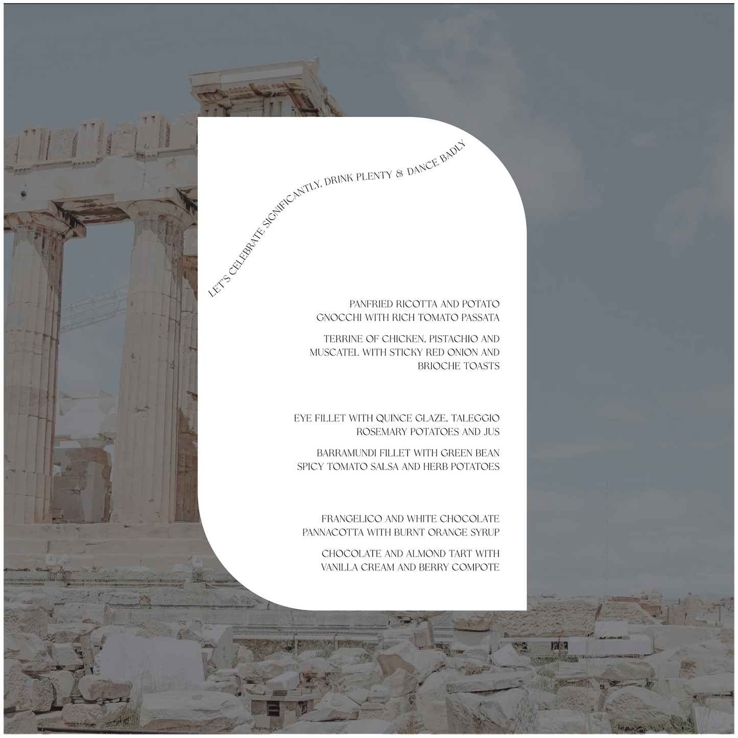 Athens Menu