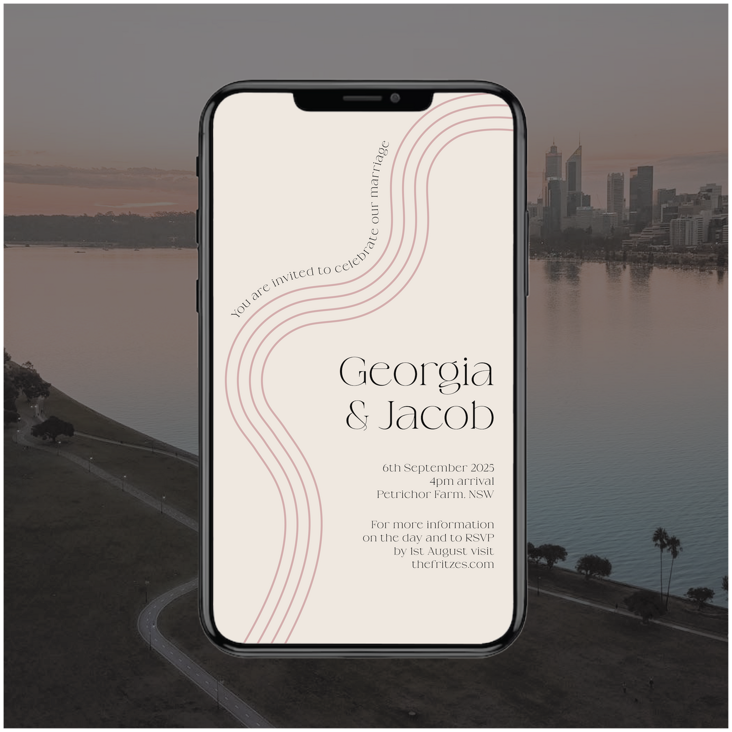 Perth Digital File Invitation