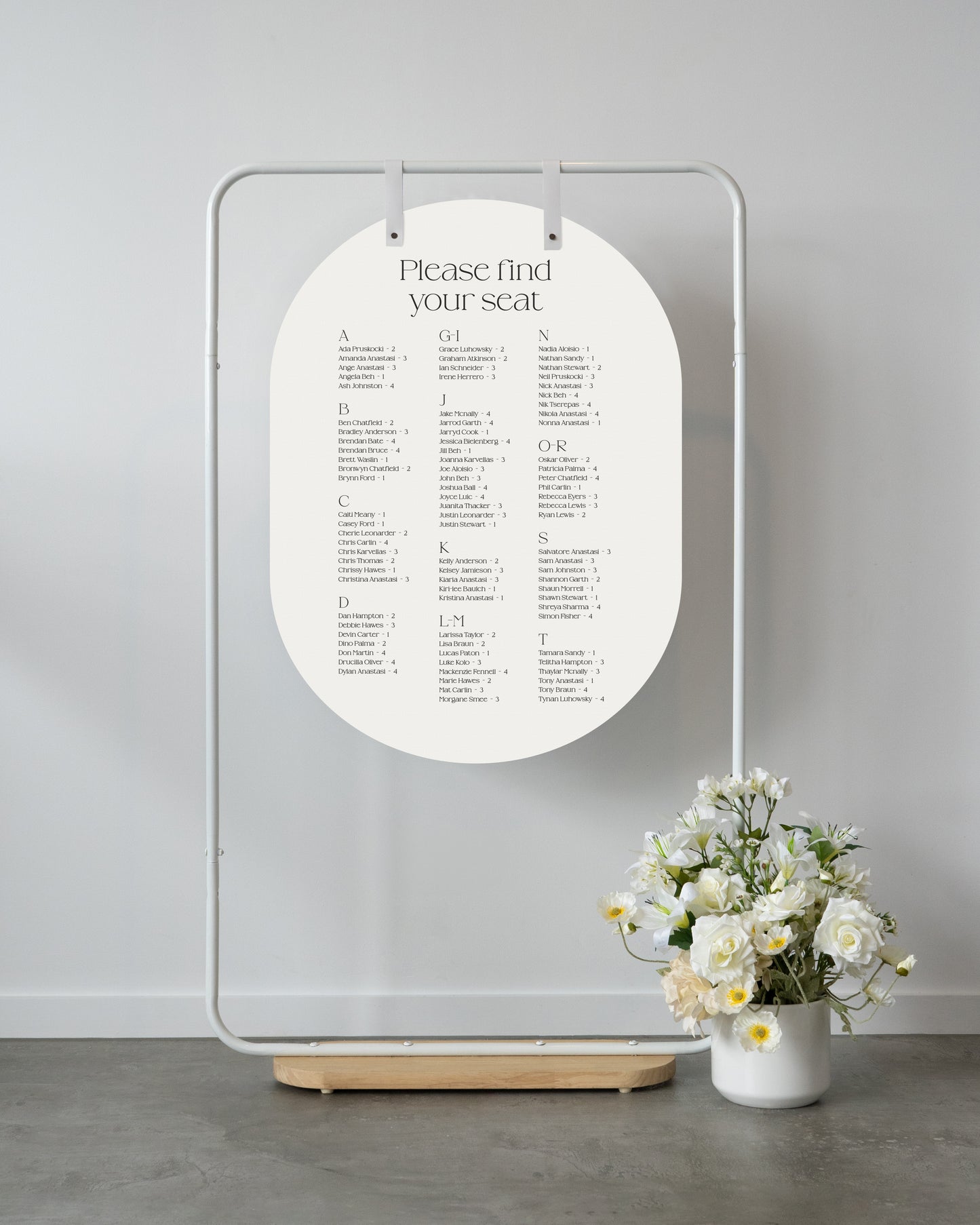 Gold Coast Seating Chart