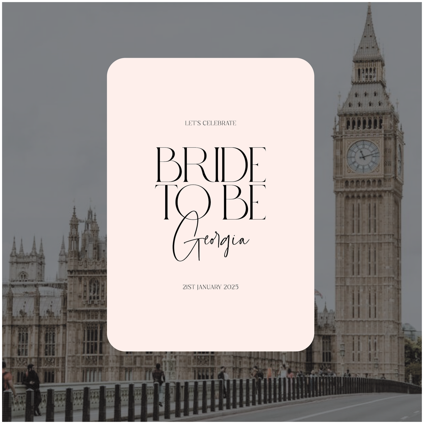 Big Ben Event Welcome Sign