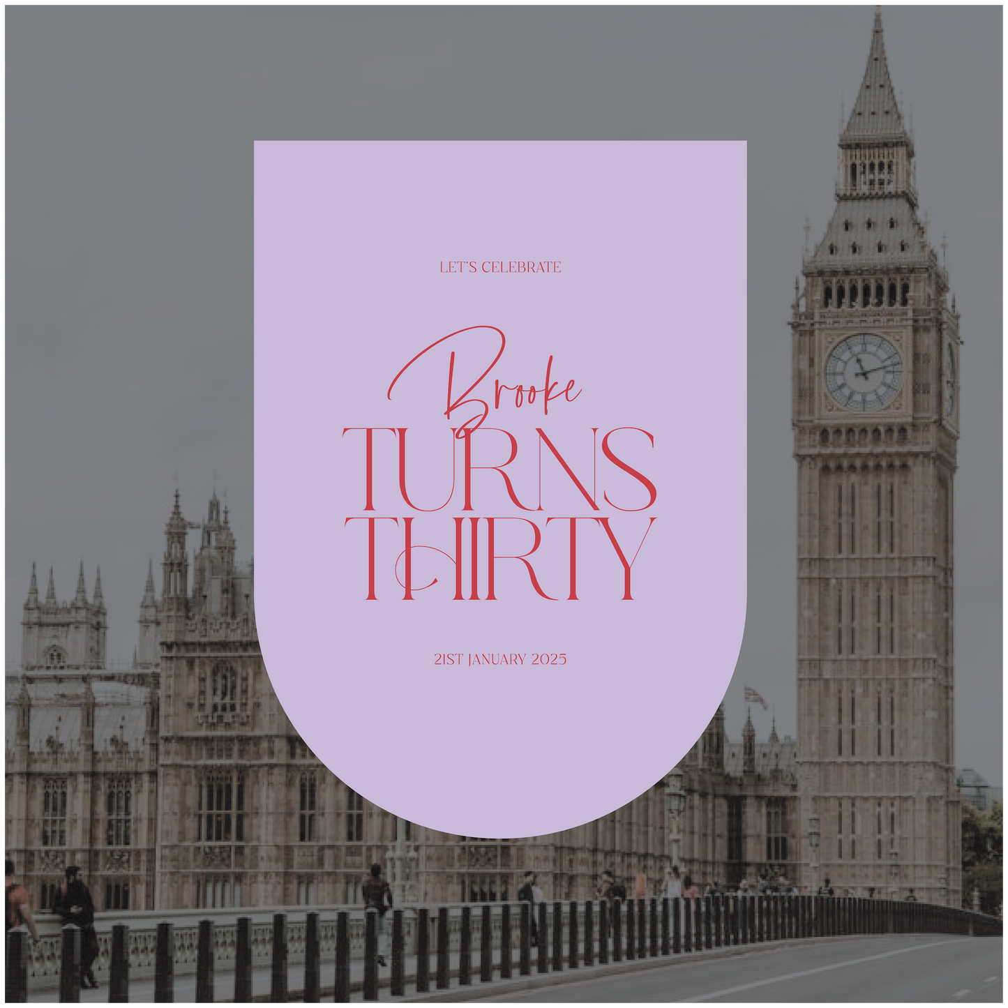 Big Ben Event Welcome Sign