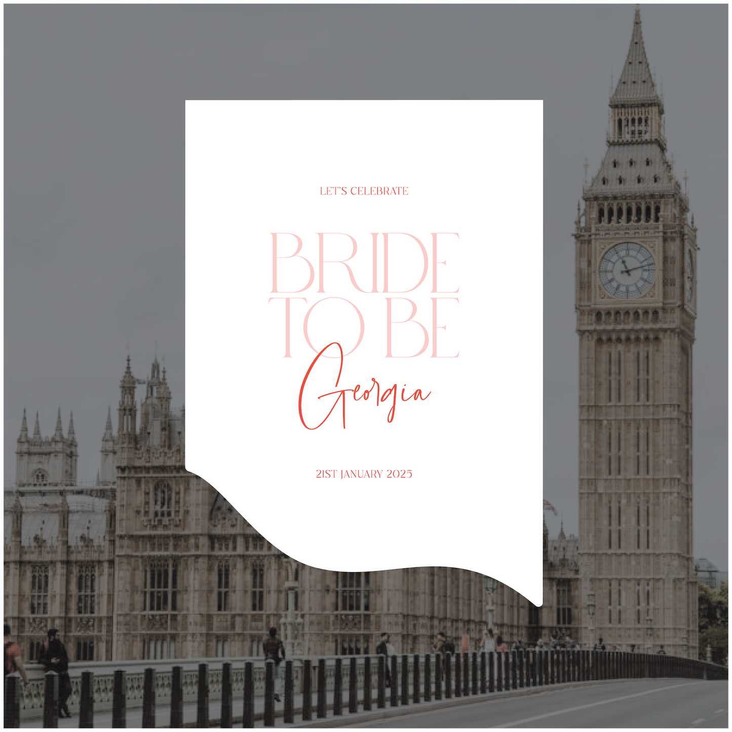 Big Ben Event Welcome Sign