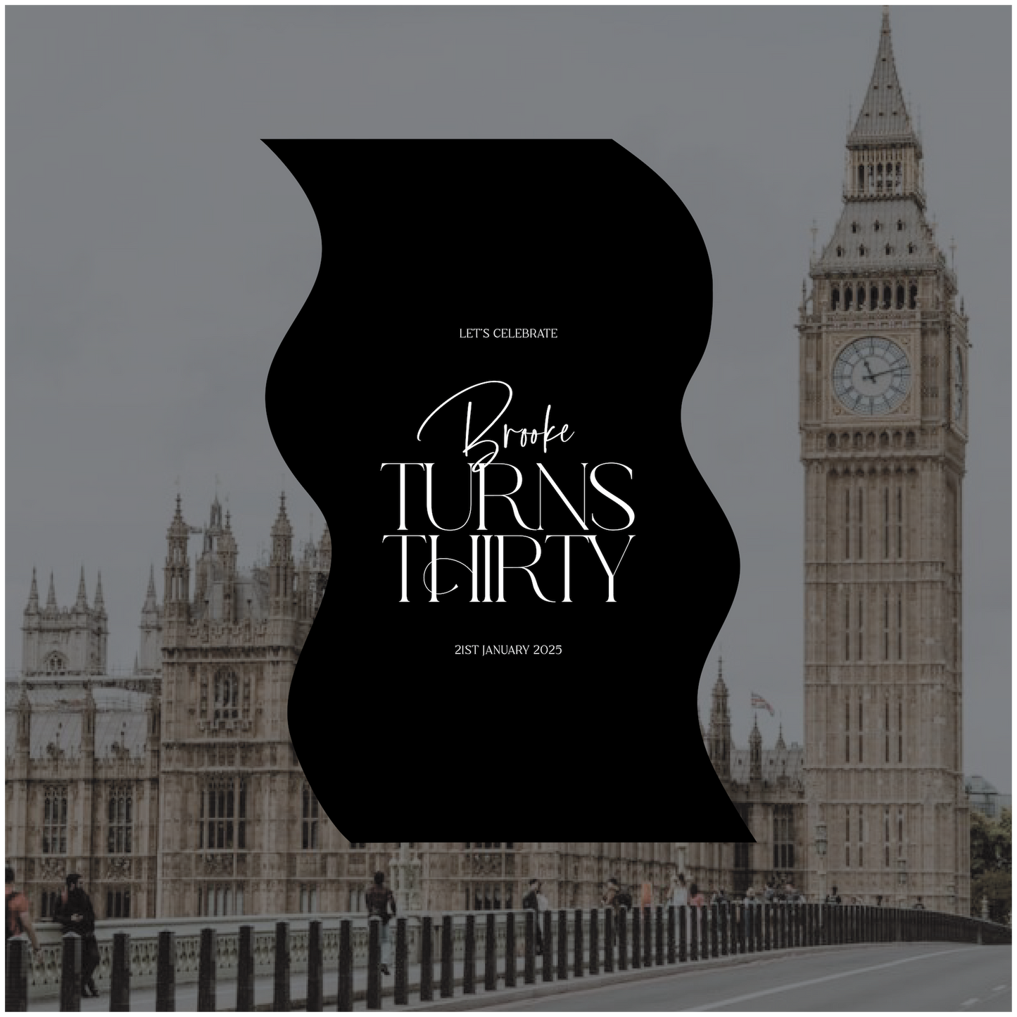 Big Ben Event Welcome Sign