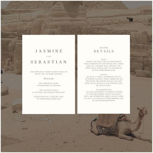 Cairo Single Invitation