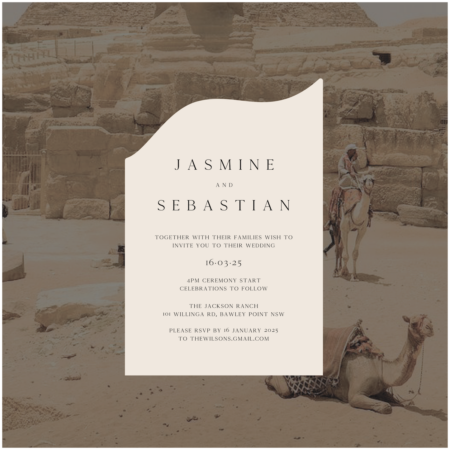 Cairo Single Invitation