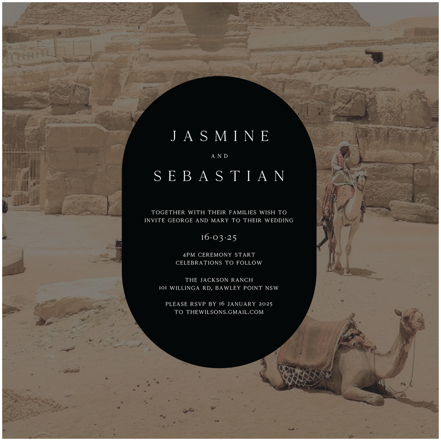 Cairo Single Invitation