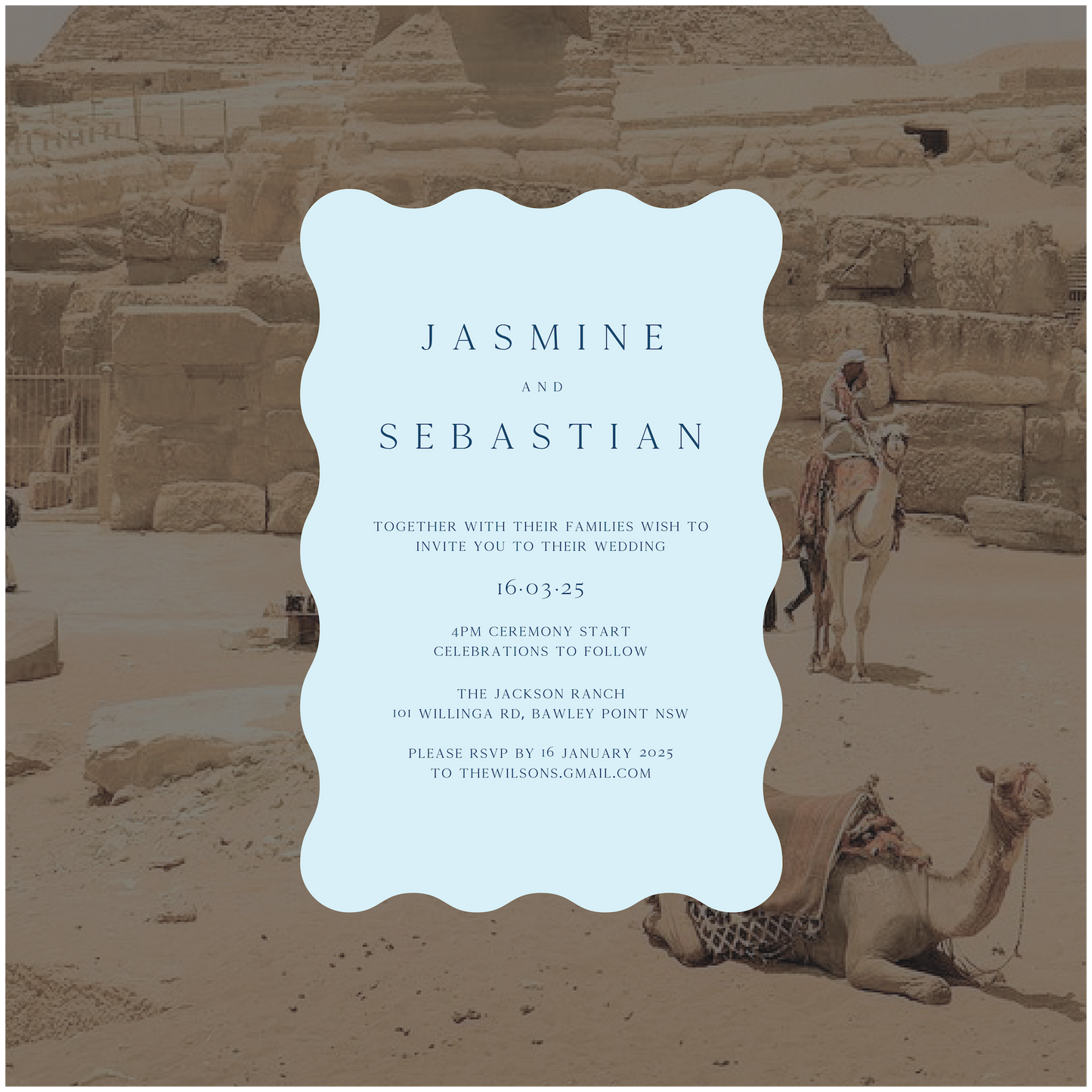 Cairo Single Invitation