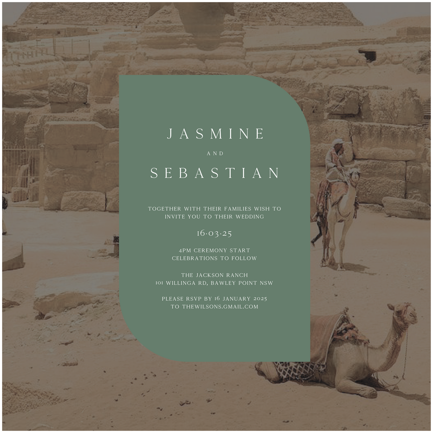 Cairo Single Invitation