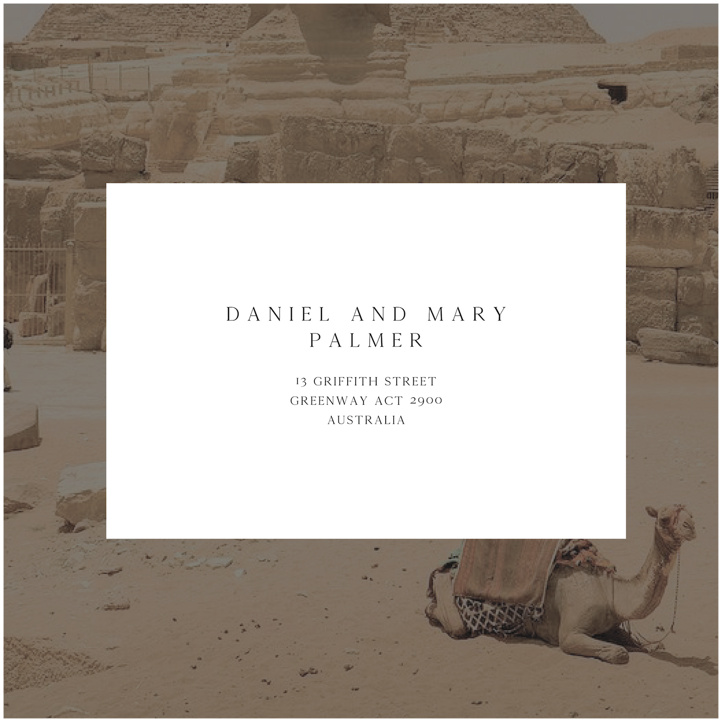 Cairo Single Invitation