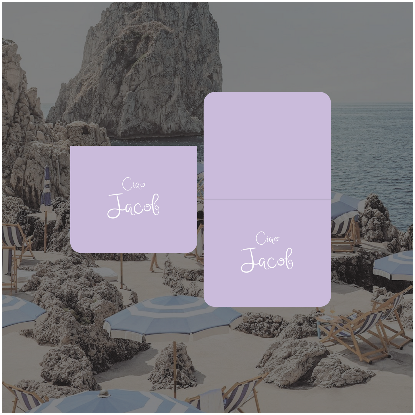 Capri Place card