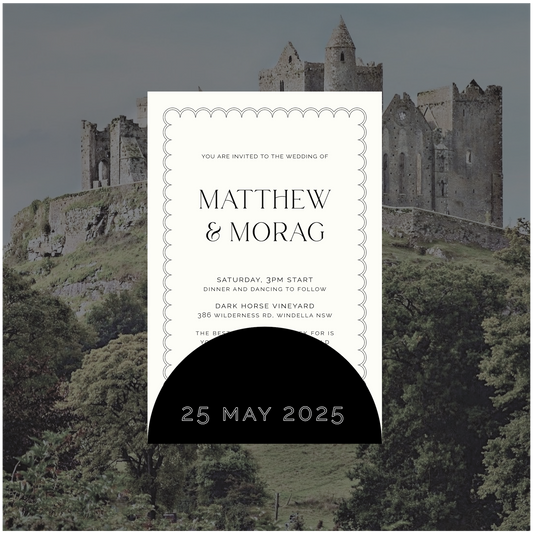 Cashel Stacked Invitation