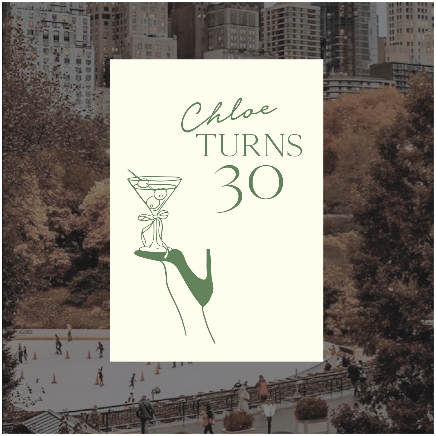 Central Park Event Welcome Sign