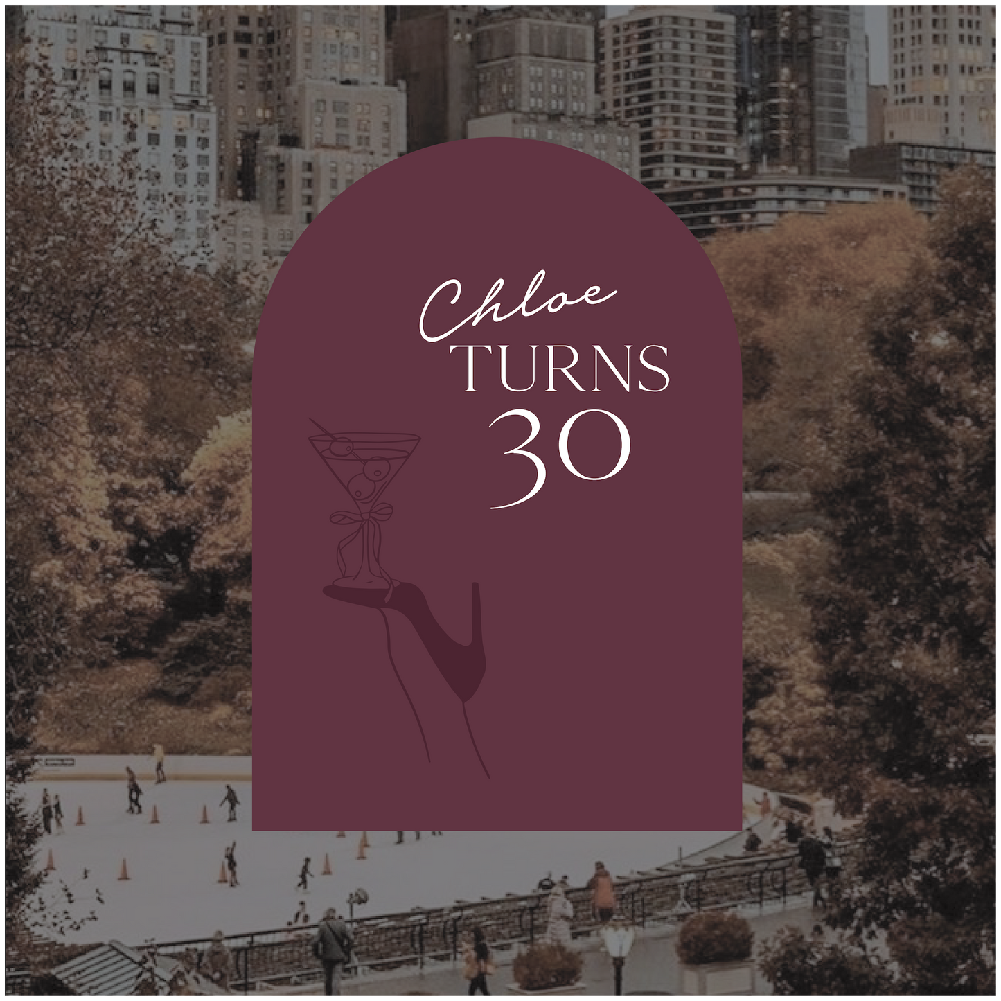 Central Park Event Welcome Sign