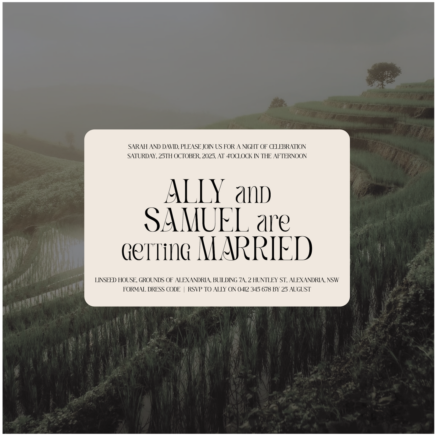 Chiang Mai Single Invitation