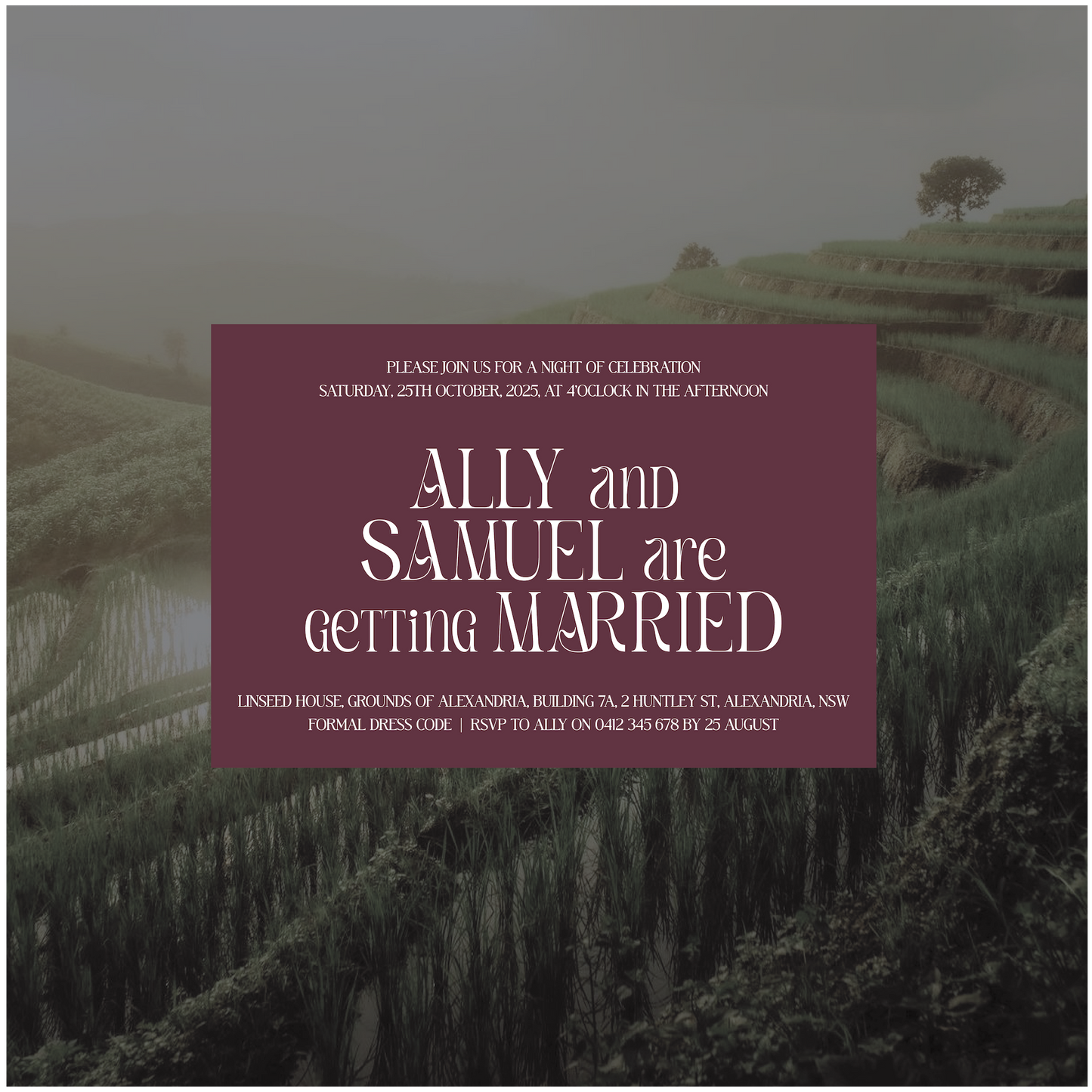 Chiang Mai Single Invitation