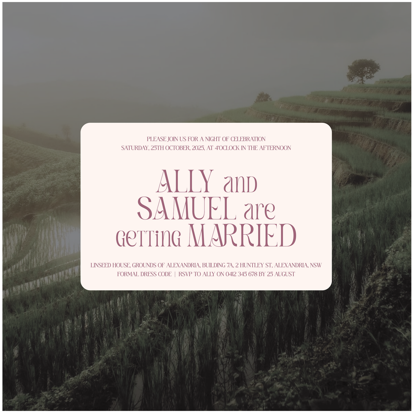 Chiang Mai Single Invitation