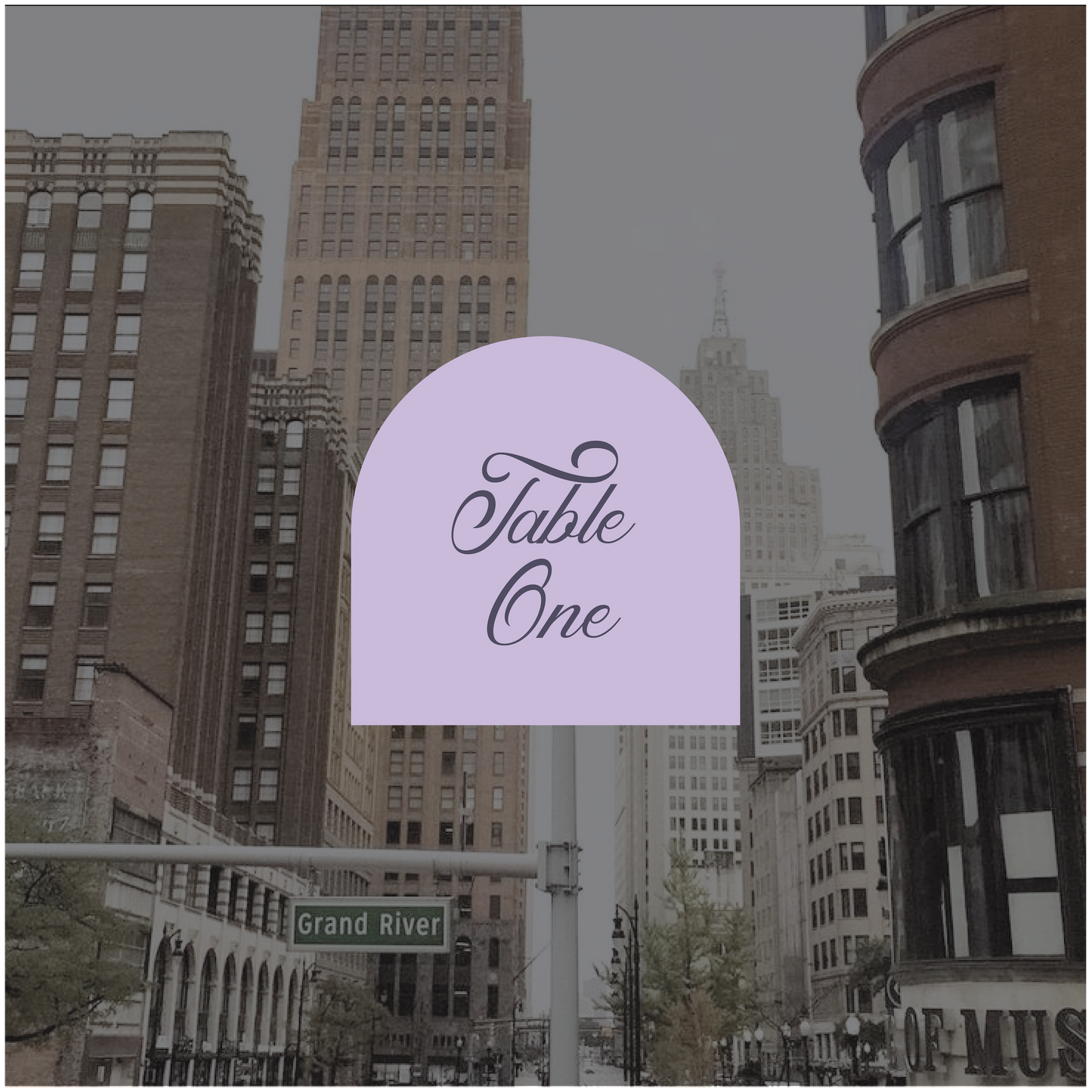 Detroit Table Number