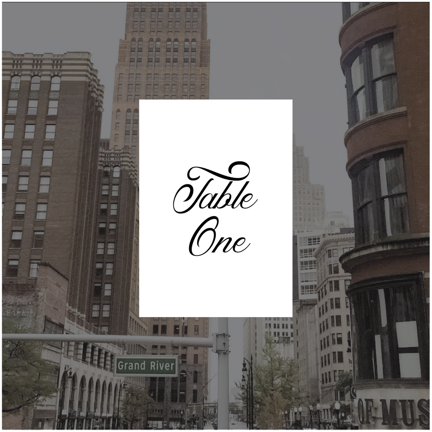 Detroit Table Number