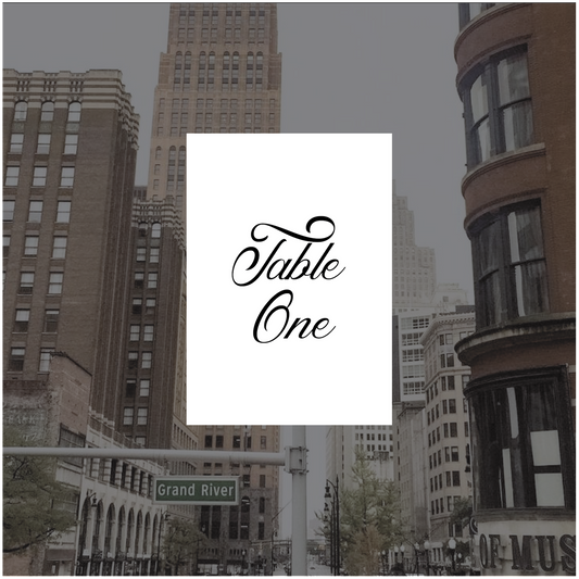 Detroit Table Number