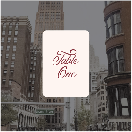 Detroit Table Number