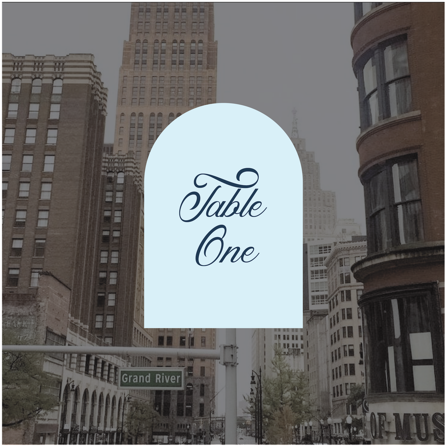 Detroit Table Number