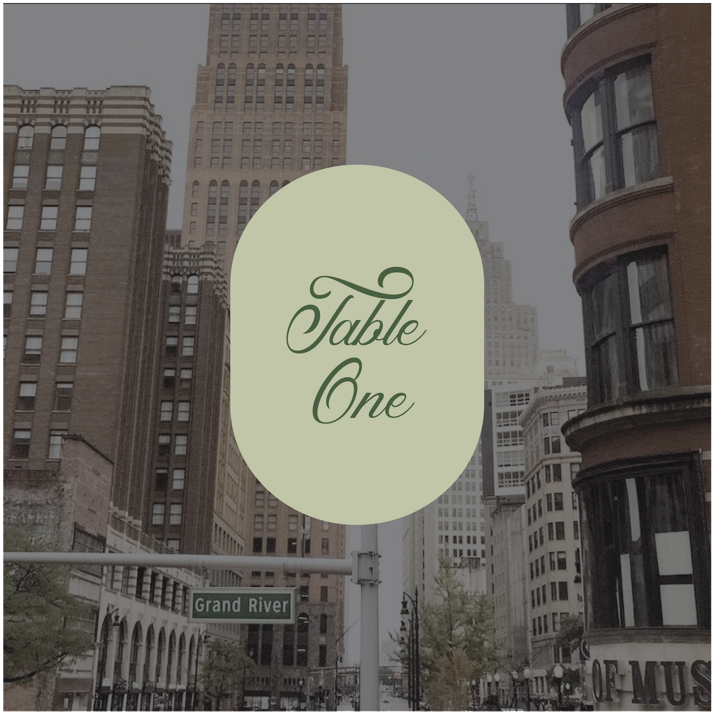 Detroit Table Number