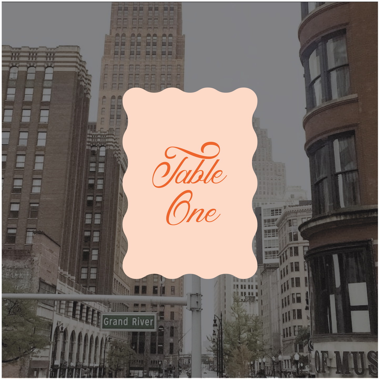 Detroit Table Number