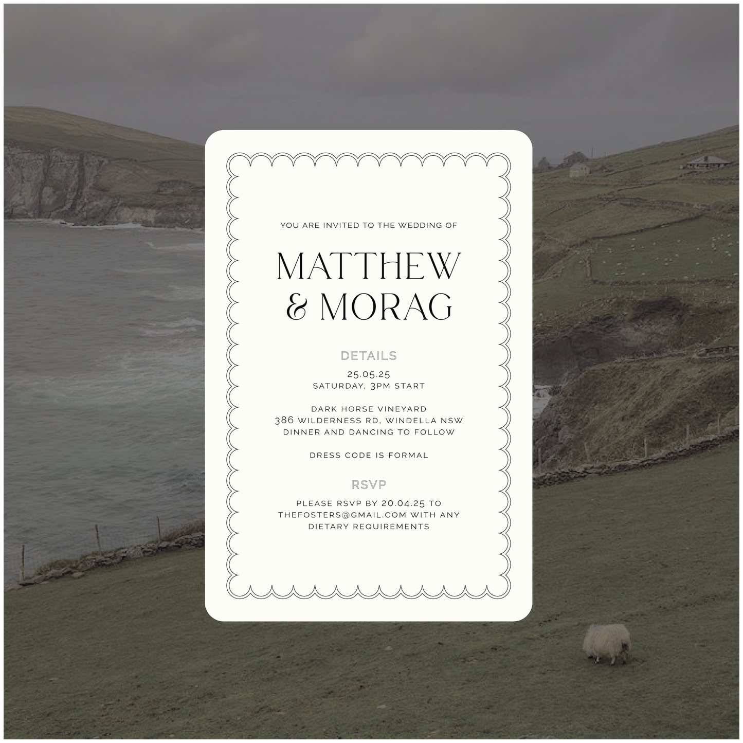 Dingle Single Invitation