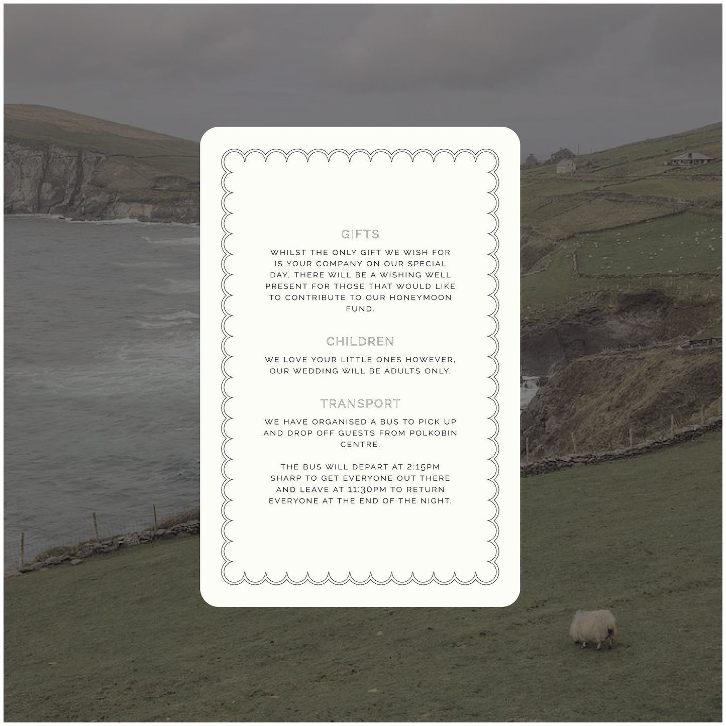 Dingle Single Invitation