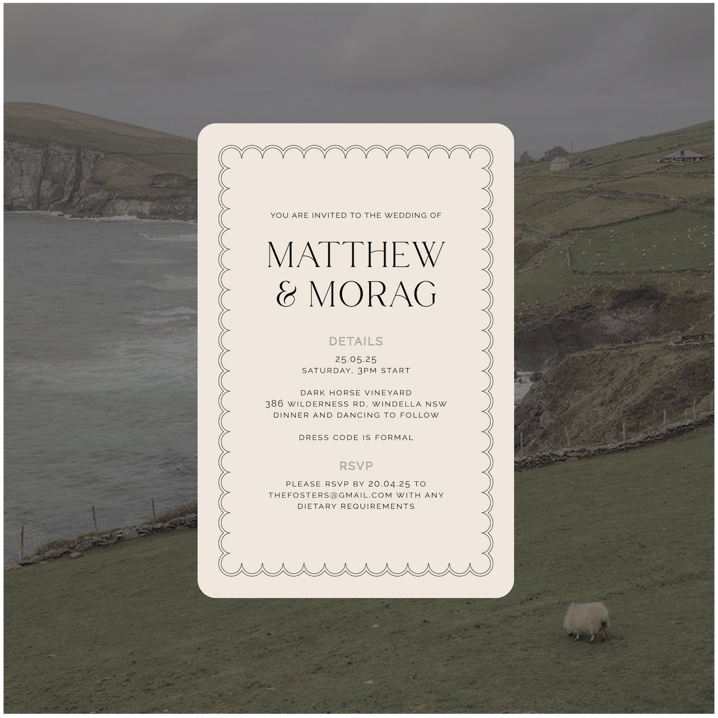 Dingle Single Invitation