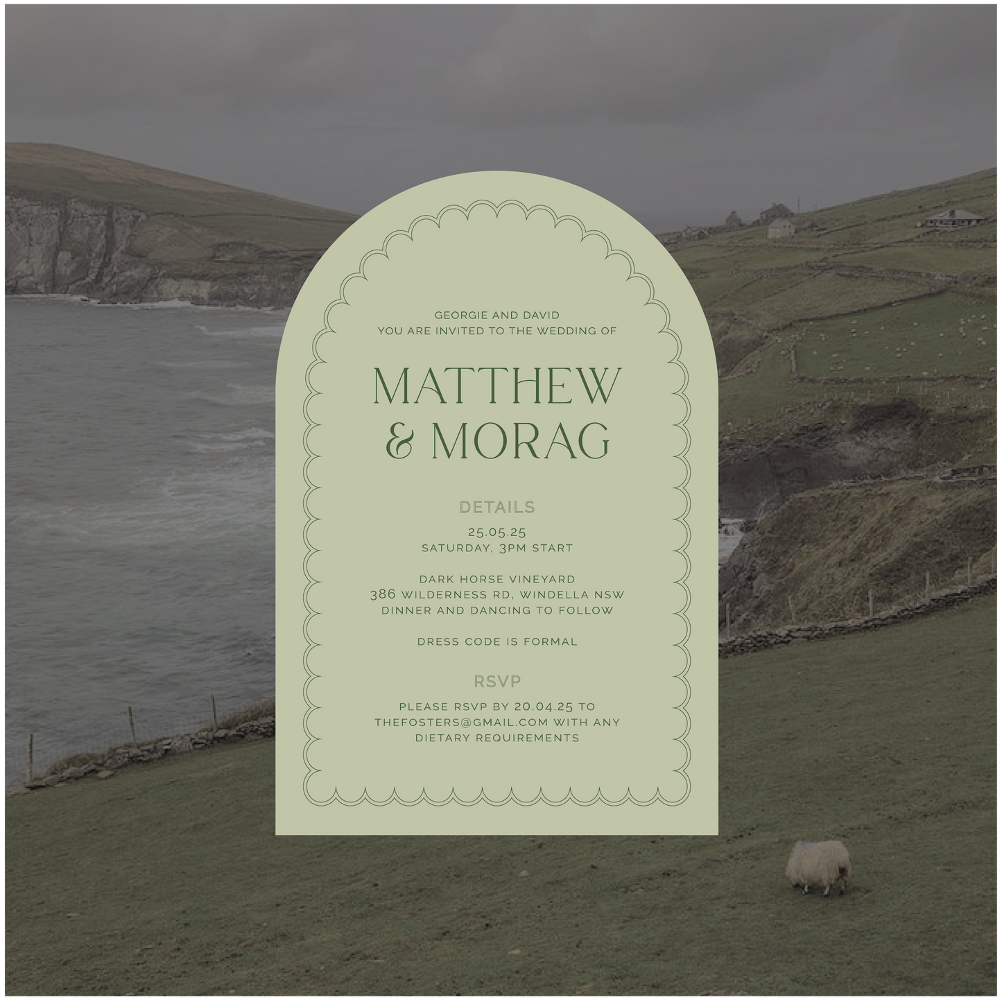 Dingle Single Invitation