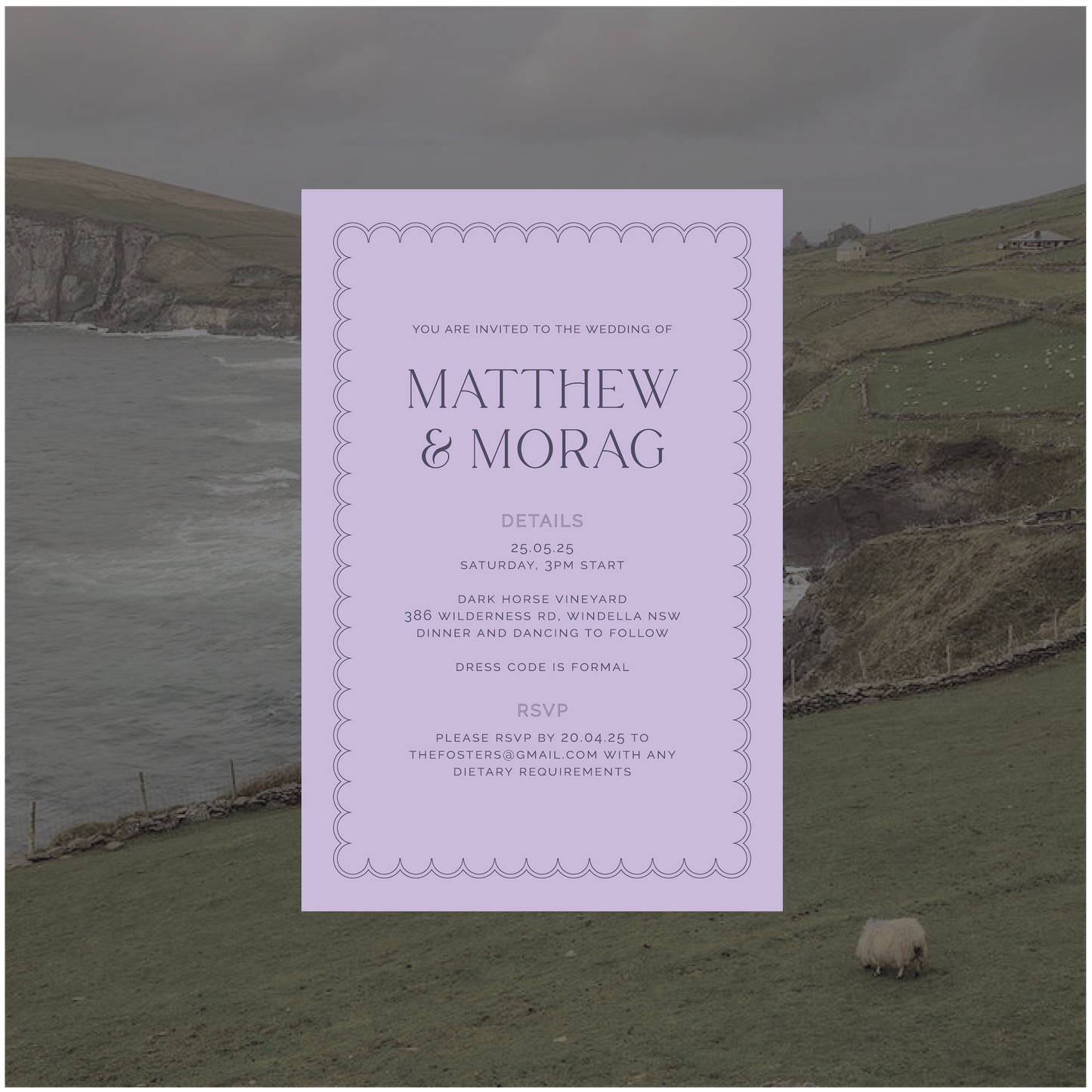 Dingle Single Invitation