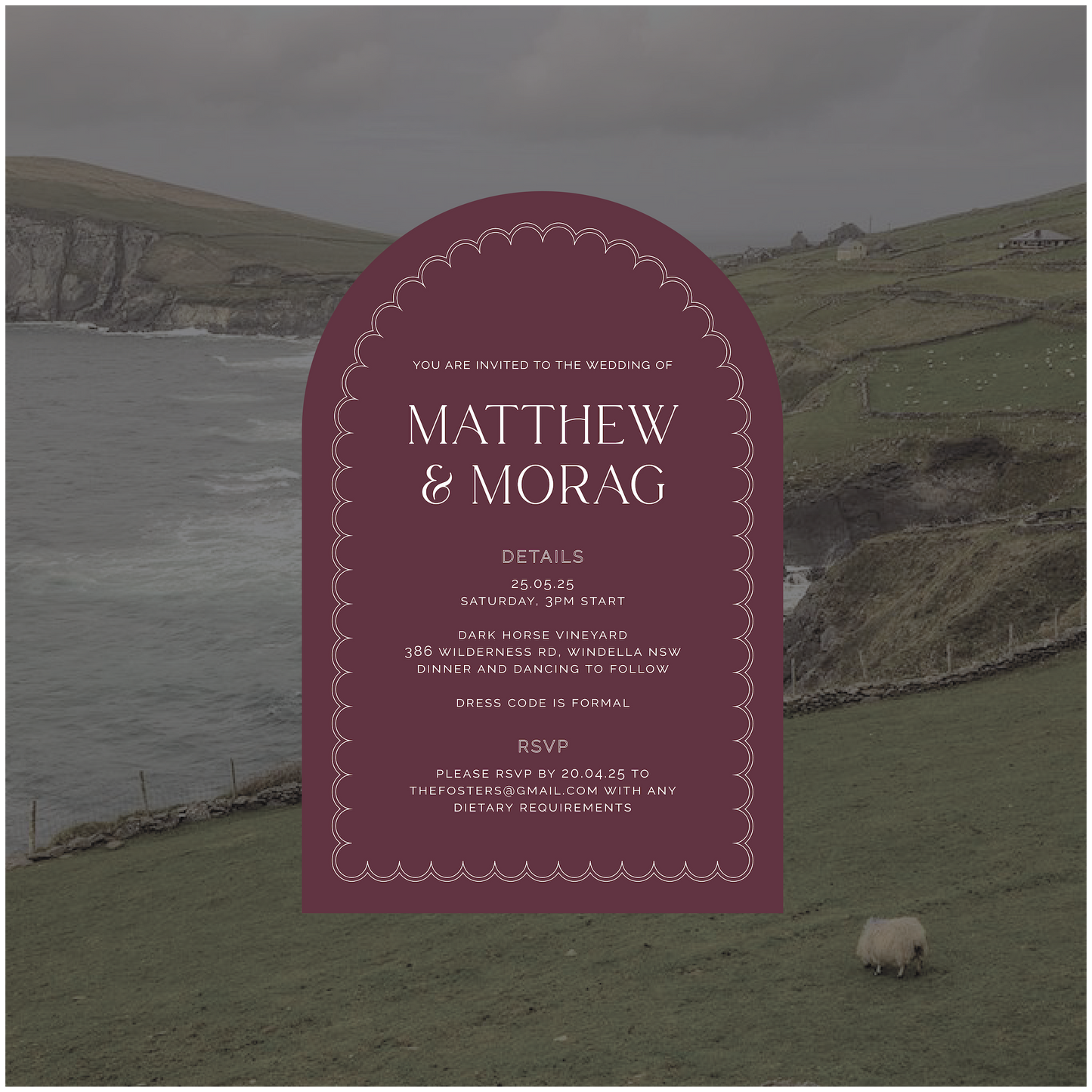 Dingle Single Invitation