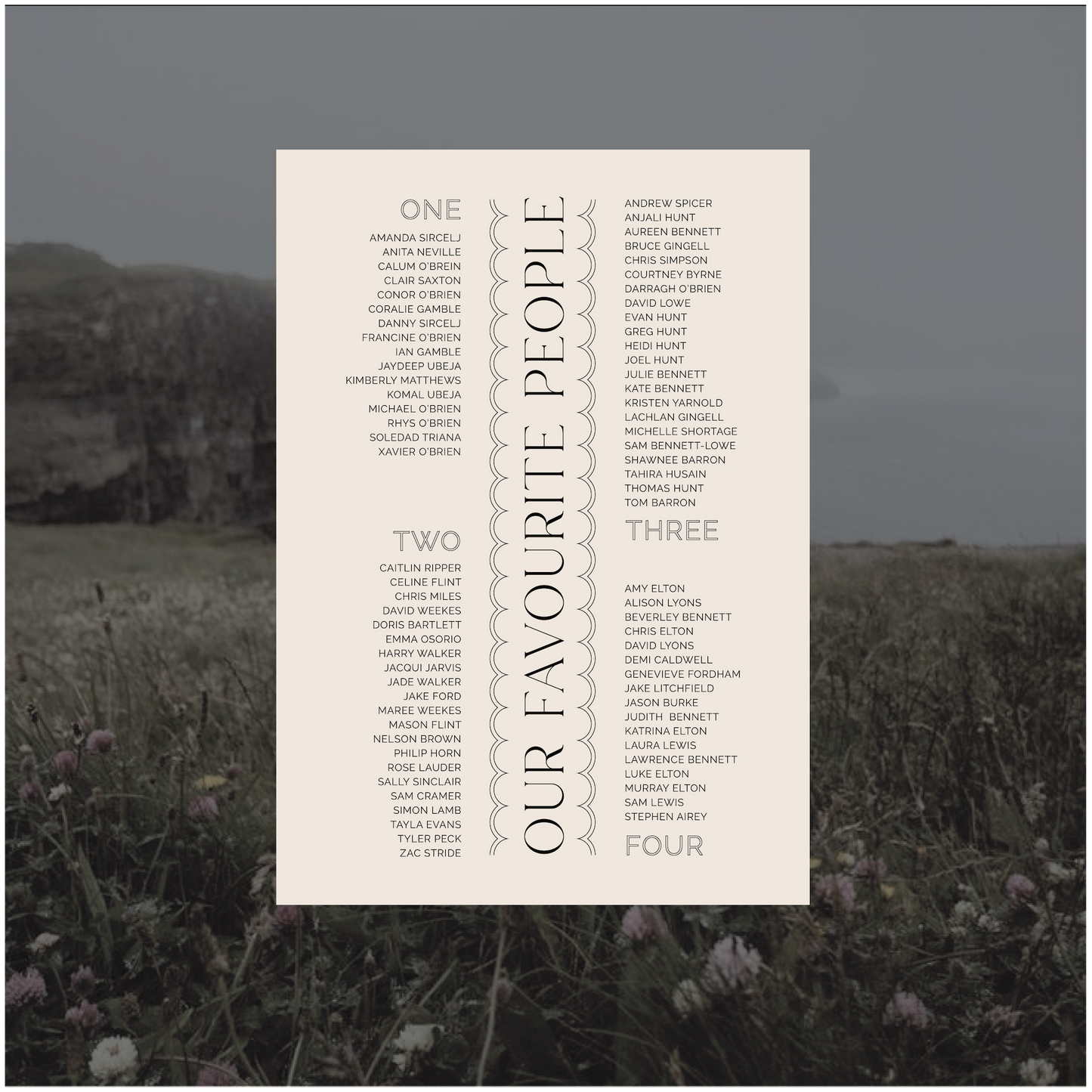 Dublin Seating Chart