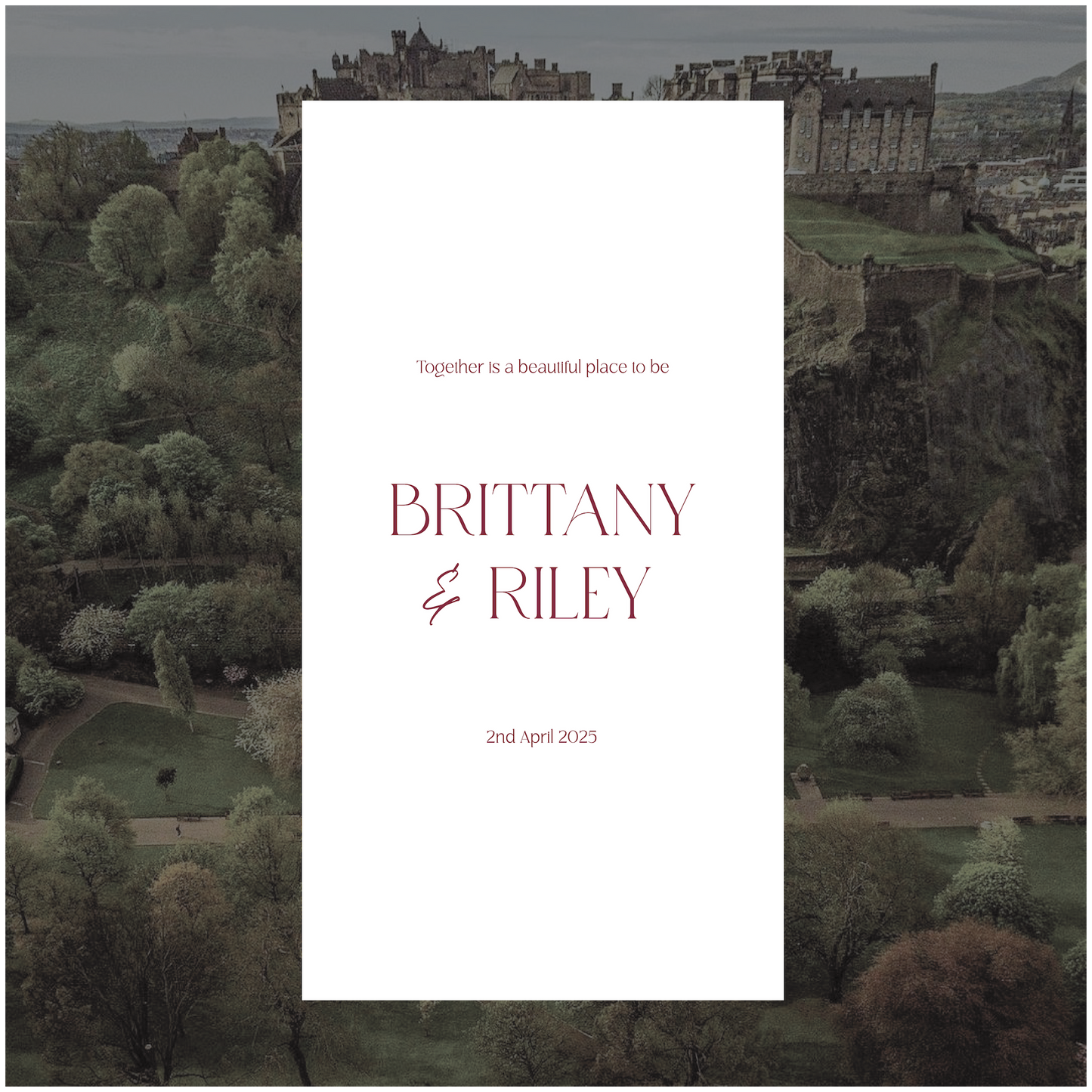 Edinburgh Linen Sign