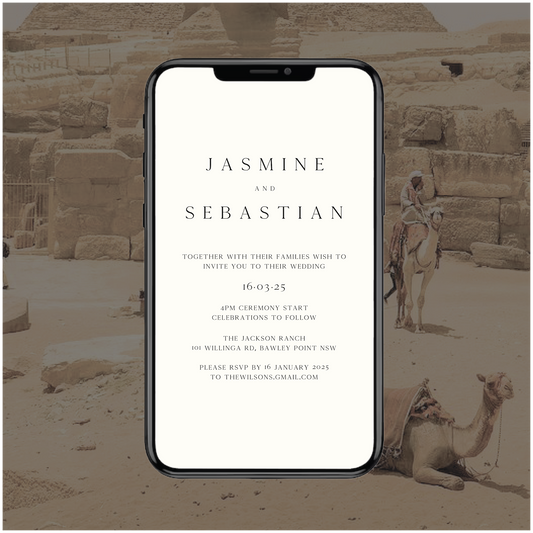 Cairo Digital File Invitation