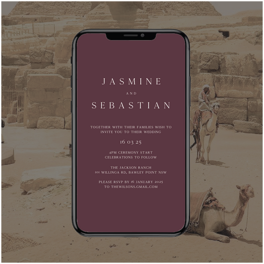 Cairo Digital File Invitation