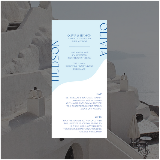 Fira Stacked Invitation