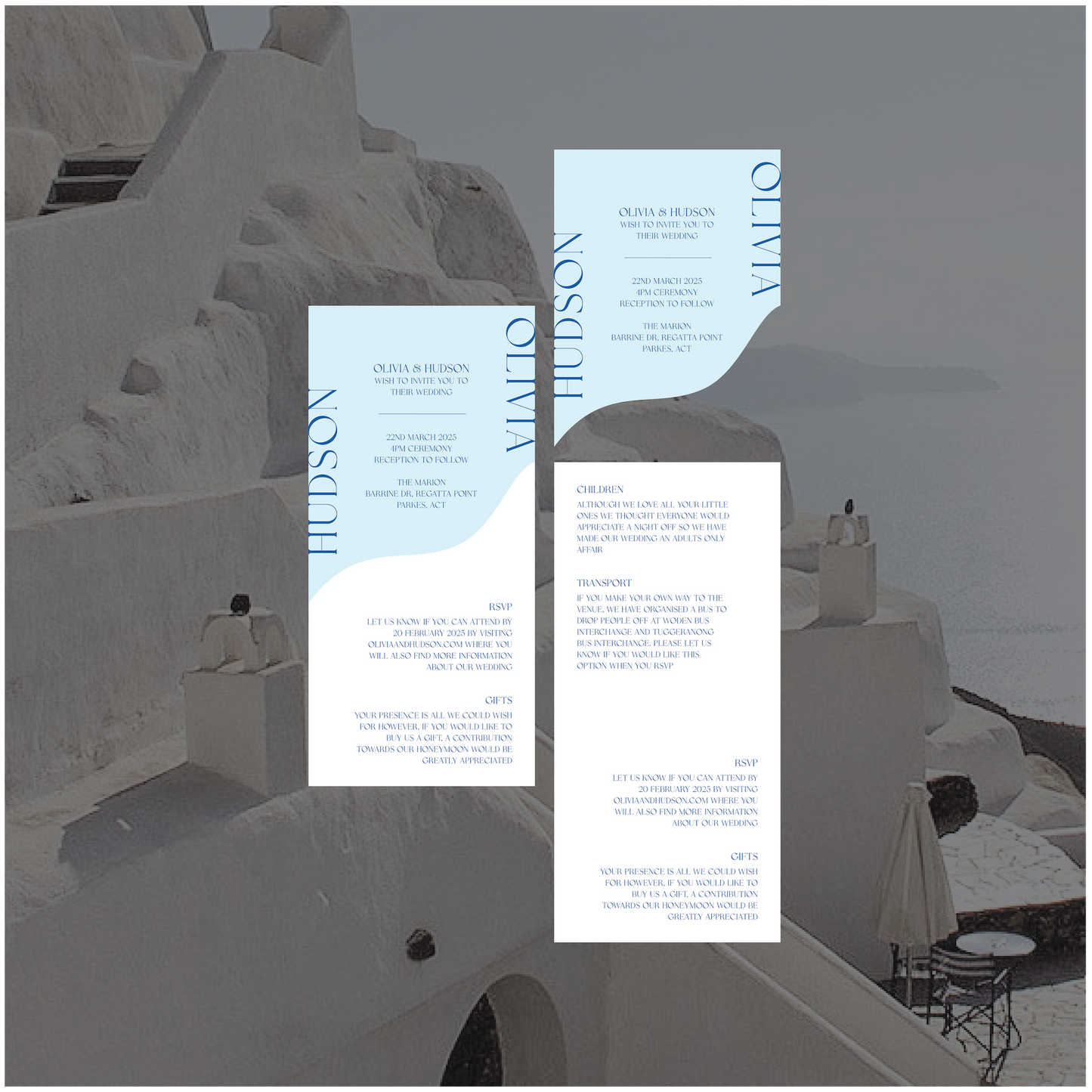 Fira Stacked Invitation