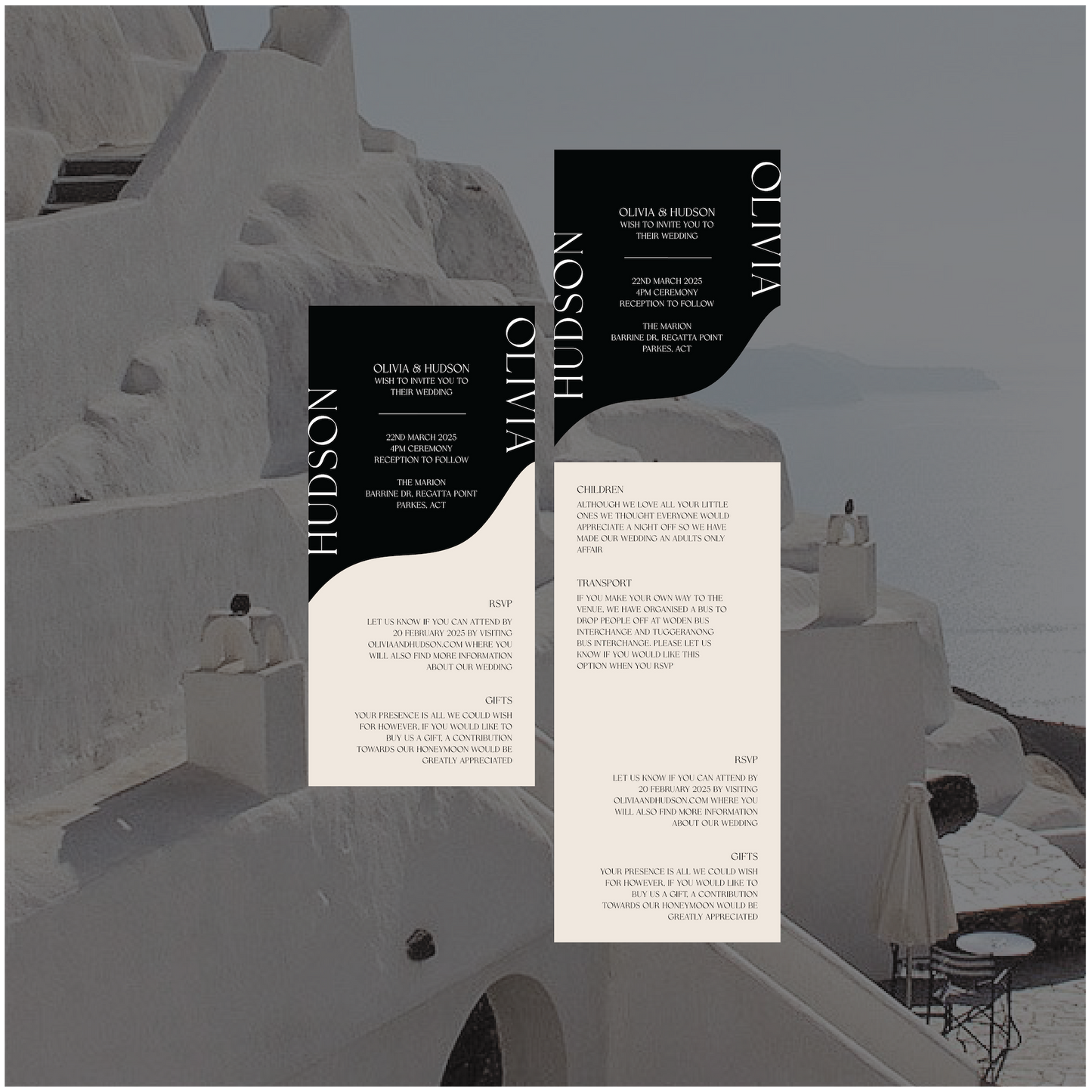 Fira Stacked Invitation