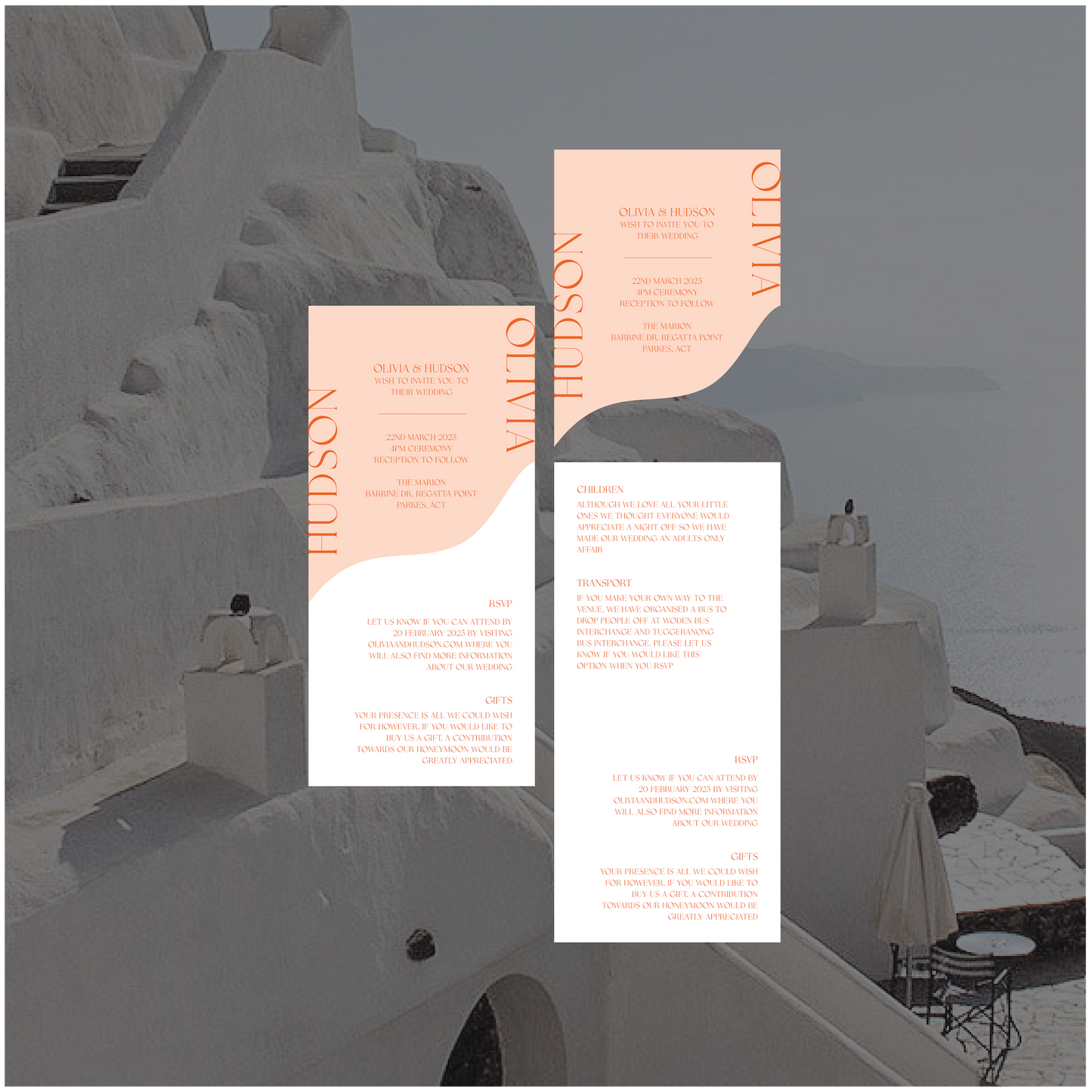 Fira Stacked Invitation