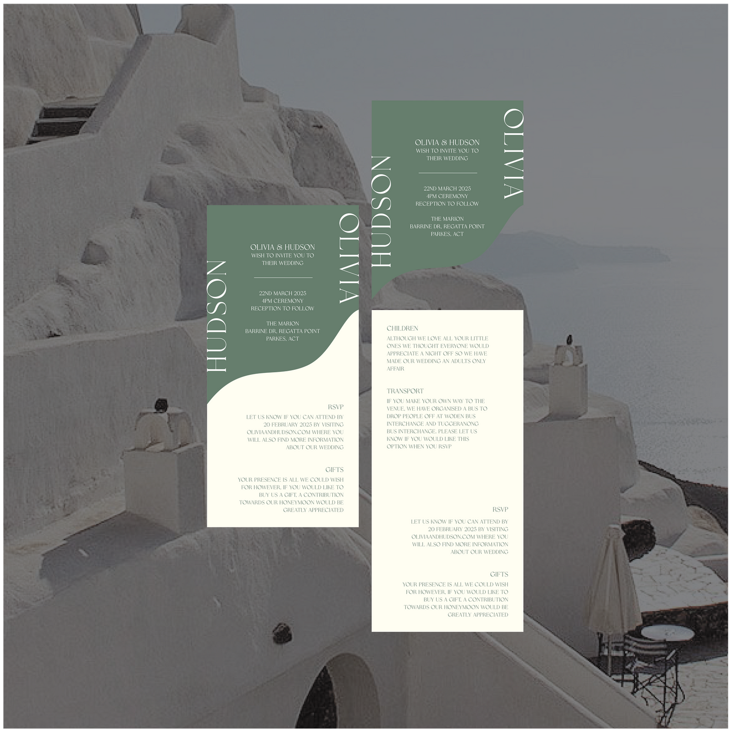 Fira Stacked Invitation